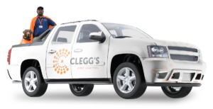 Clegg's Pest Control service truck.