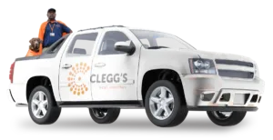 Clegg's Pest Control service truck.