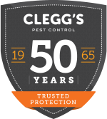 Clegg's Pest Control 50 year of trusted protection.