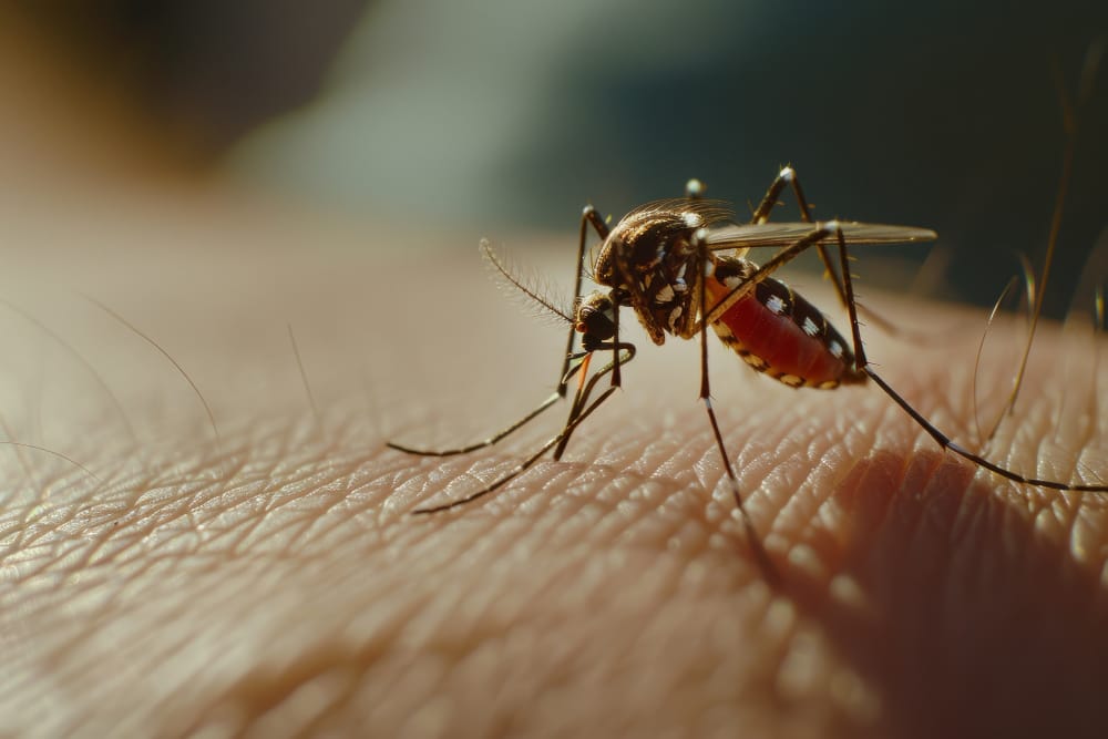 Professional pest control technician at work