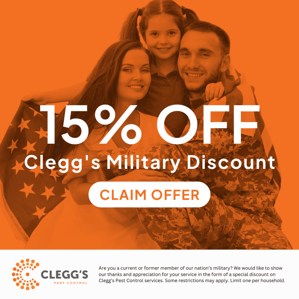 Military discount promotional graphic